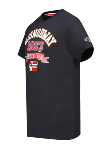 Geographical Norway Koszulka "Jollegio" w kolorze czarnym