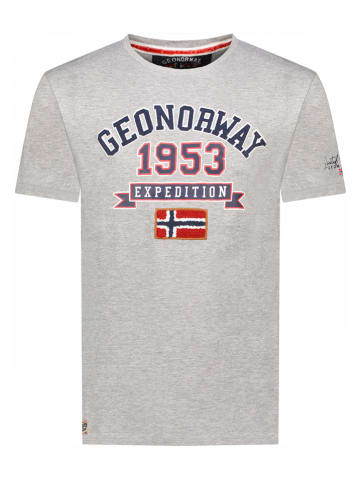 Geographical Norway Koszulka "Jollegio" w kolorze szarym