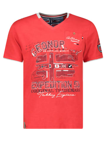 Geographical Norway Shirt in Rot