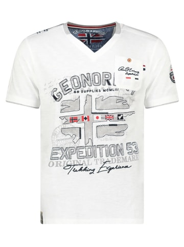 Geographical Norway Shirt in WeiÃŸ