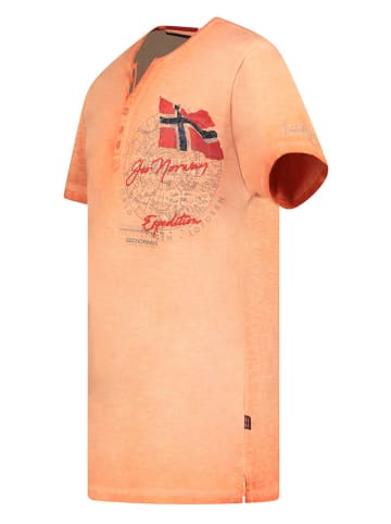 Geographical Norway Shirt in Orange