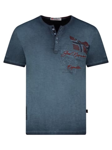 Geographical Norway Shirt in Dunkelblau