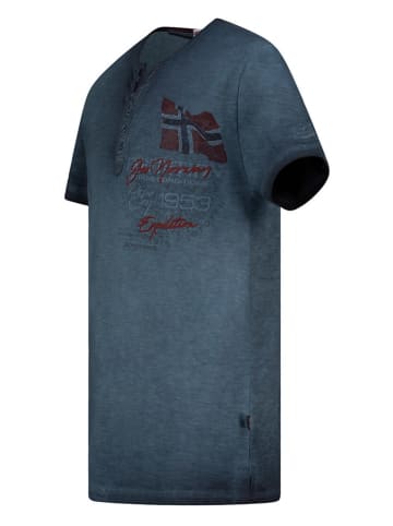 Geographical Norway Shirt in Dunkelblau