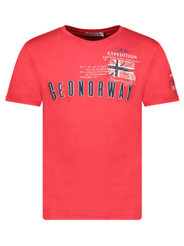 Geographical Norway Shirt in Rot