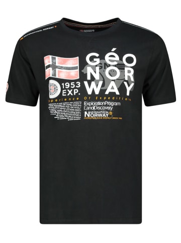 Geographical Norway Koszulka w kolorze czarnym