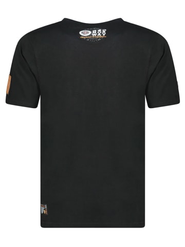 Geographical Norway Shirt in Schwarz