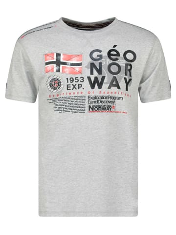 Geographical Norway Shirt in Grau