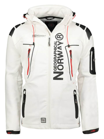 Geographical Norway Kurtka softshellowa w kolorze białym