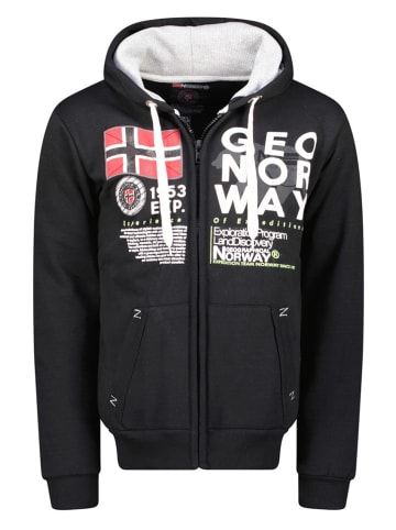 Geographical Norway Sweatjacke in Schwarz