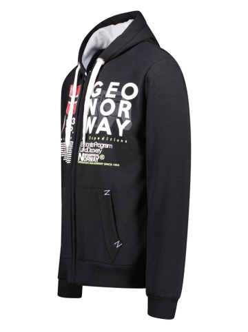 Geographical Norway Sweatjacke in Schwarz