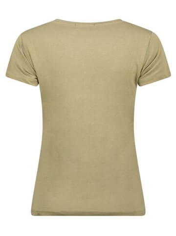 Geographical Norway Koszulka "Jefolly" w kolorze khaki