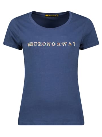 Geographical Norway Koszulka "Jefolly" w kolorze granatowym