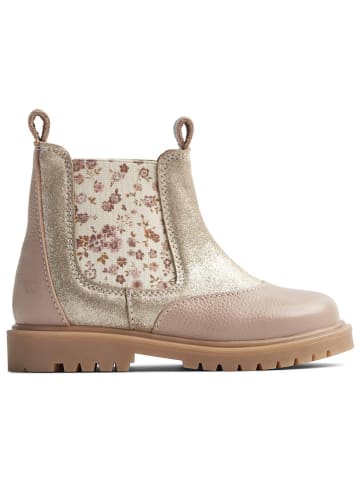 Wheat Leder-Chelsea-Boots in Beige