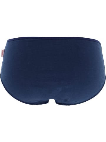 COTONELLA 2er-Set: Taillenslips in Hellblau/ Dunkelblau