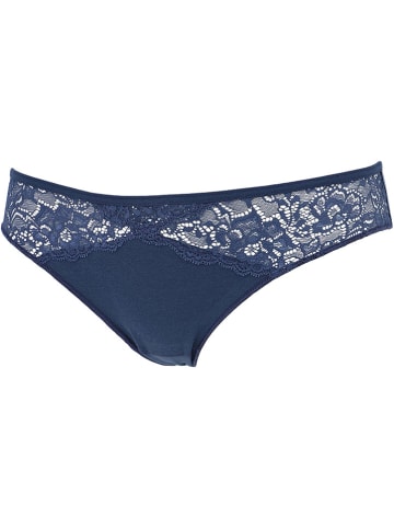 COTONELLA 2er-Set: Slips in Dunkelblau/ Grau