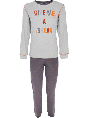 COTONELLA Pyjama in Grau