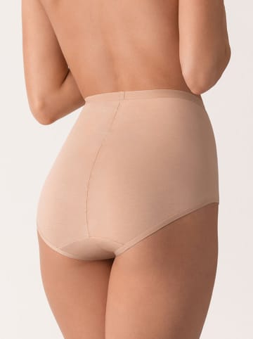 COTONELLA Figi high waist w kolorze beżowym