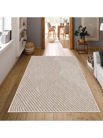 CARPET DIEM Kurzflor-Teppich in Beige