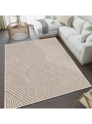 CARPET DIEM Kurzflor-Teppich in Beige
