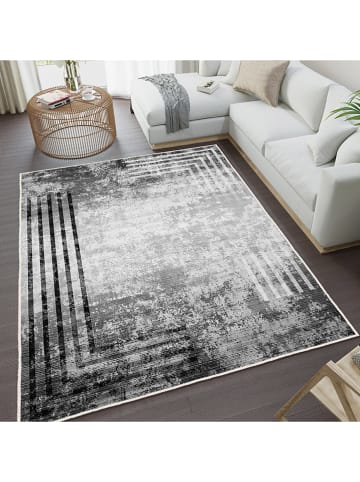 CARPET DIEM Laagpolig tapijt grijs/zwart/wit