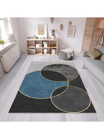 CARPET DIEM Laagpolig tapijt grijs/blauw/zwart