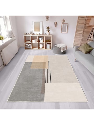 CARPET DIEM Dywan w kolorze beżowo-szarym