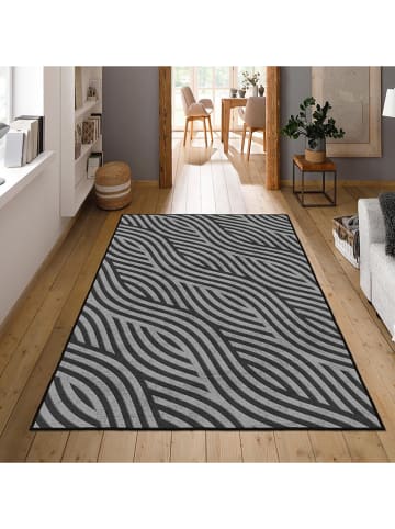 CARPET DIEM Laagpolig tapijt grijs/zwart