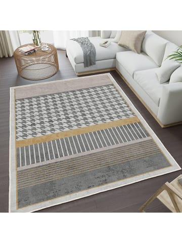 CARPET DIEM Laagpolig tapijt grijs/lichtbruin