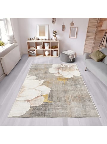 CARPET DIEM Laagpolig tapijt grijs/crème
