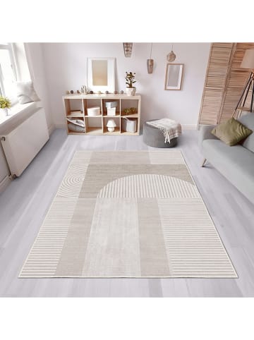 CARPET DIEM Laagpolig tapijt beige/wit