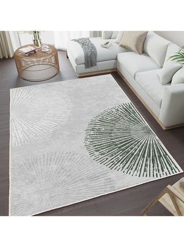 CARPET DIEM Laagpolig tapijt grijs/groen/wit