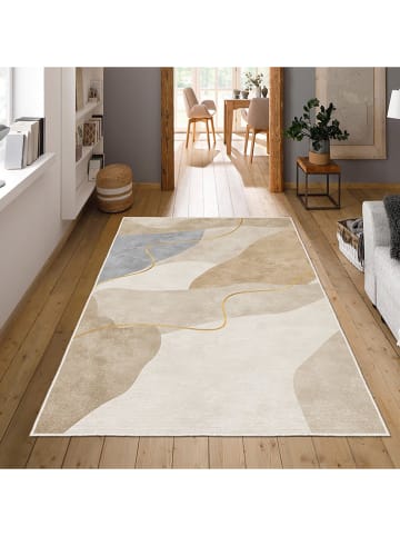 CARPET DIEM Kurzflor-Teppich in Creme/ Beige