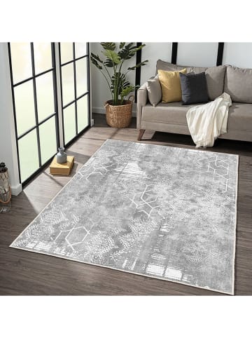 CARPET DIEM Laagpolig tapijt grijs/wit