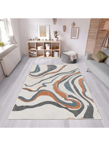 CARPET DIEM Laagpolig tapijt crème/hellbruin/grijs