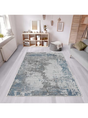CARPET DIEM Laagpolig tapijt grijs/blauw