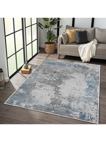 CARPET DIEM Laagpolig tapijt grijs/blauw