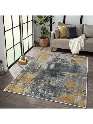 CARPET DIEM Laagpolig tapijt grijs/goudkleurig
