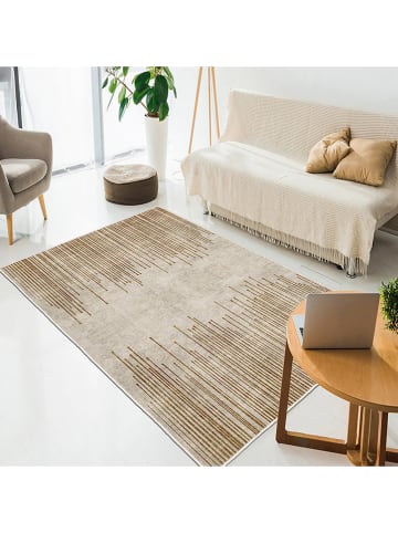 CARPET DIEM Kurzflor-Teppich in Beige/ Hellbraun