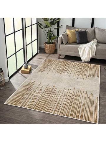 CARPET DIEM Kurzflor-Teppich in Beige/ Hellbraun
