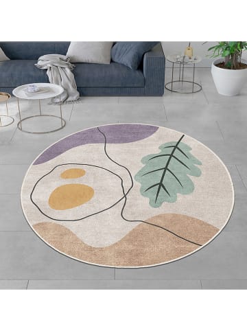 CARPET DIEM Laagpolig tapijt crème