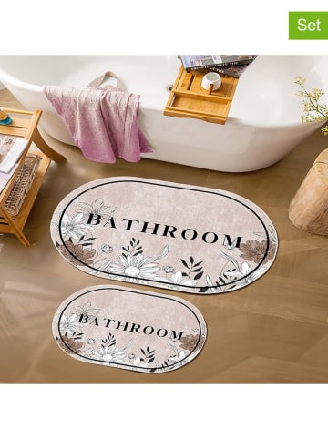 CARPET DIEM 2er-Set: Badematten in Beige