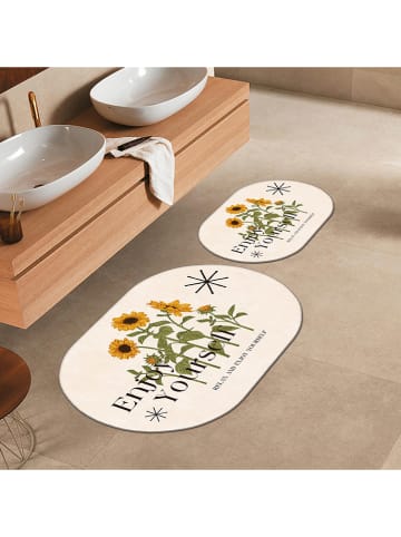 CARPET DIEM 2er-Set: Badematten in Creme