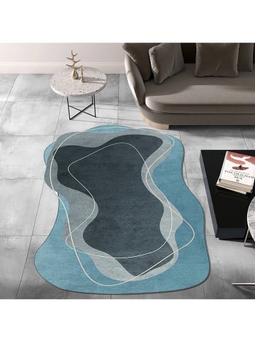 CARPET DIEM Dywan w kolorze błękitno-szarym