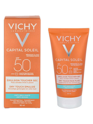Vichy Gezichtszonnebrandcrème "Ideal Soleil - Dry Touch" - SPF 50, 50 ml