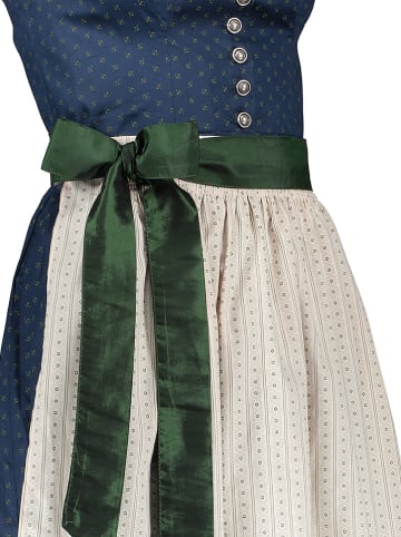Turi Landhaus Dirndl in Dunkelblau/ Beige