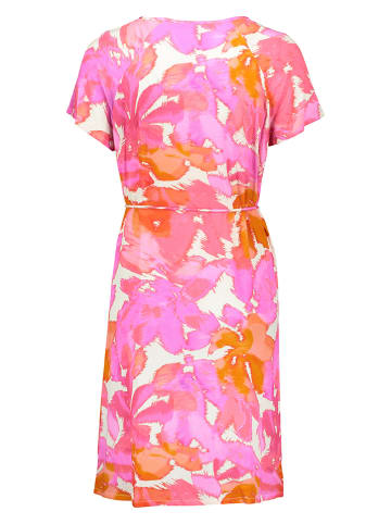 comma Kleid in Pink/ Orange