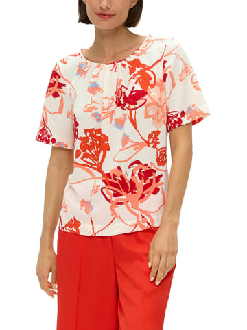 s.Oliver Blouse wit/rood
