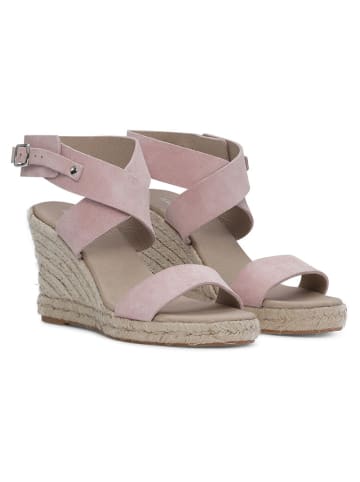 Ilse Jacobsen Leren sleehaksandalen lichtroze