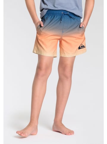 Quiksilver Badeshorts in Dunkelblau/ Orange