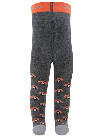 ewers Strumpfhose "Rennauto" in Anthrazit/ Orange